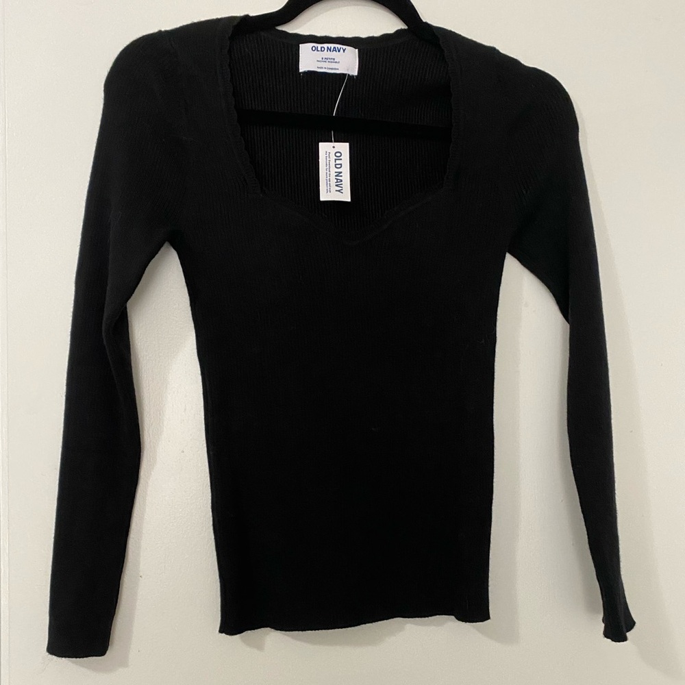 Old Navy Women's Long Sleeve Black Top